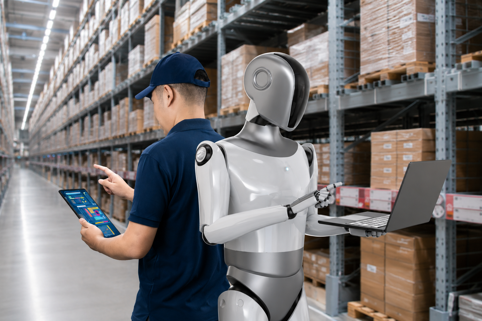 Robot arm warehouse automation