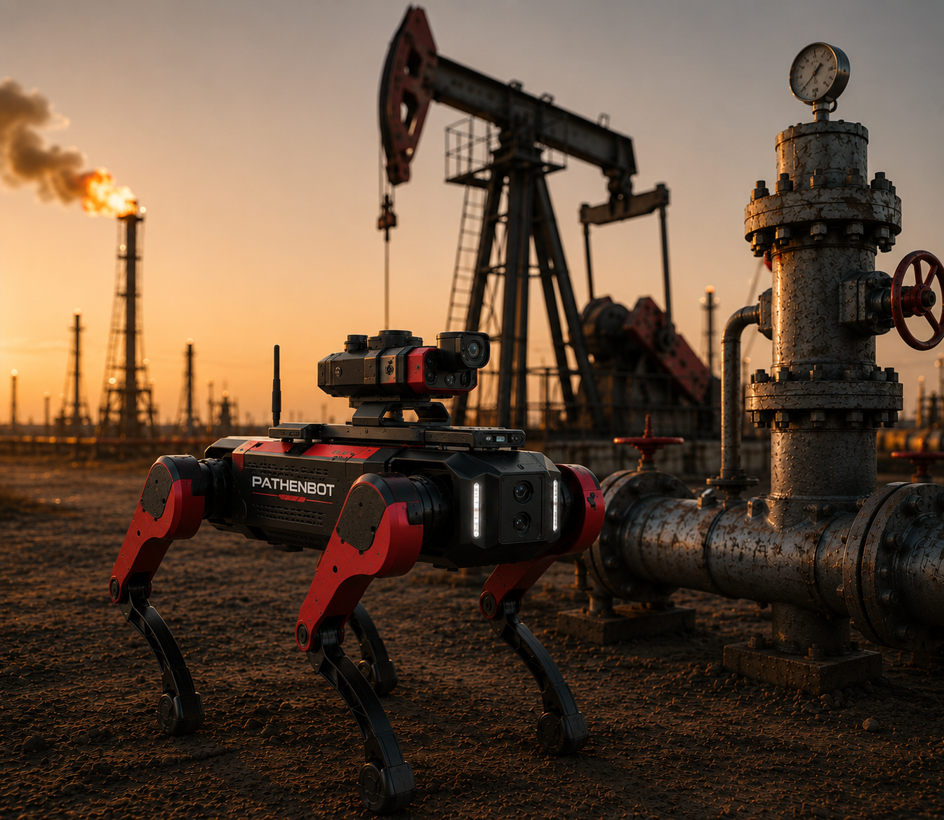 PathenBot at a critical industrial site