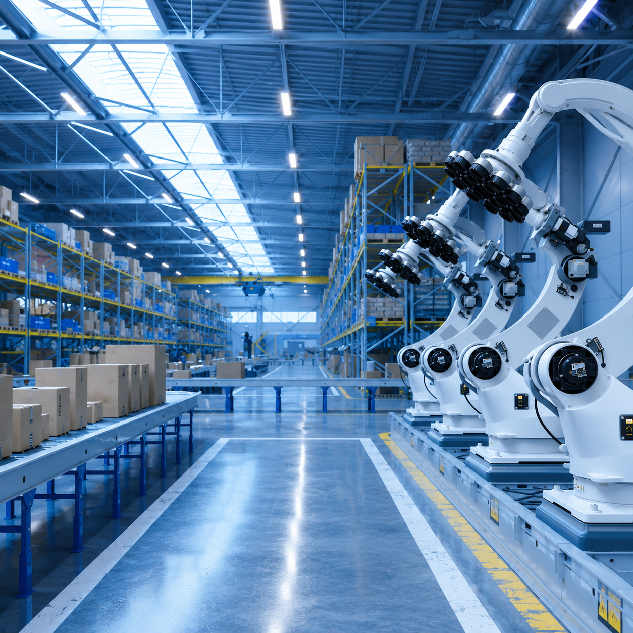 Warehouse robotic arms